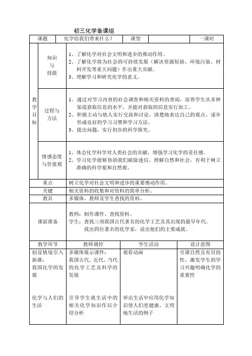沪教新课标九年级上册初中化学《第一章 开启化学之门 第1节 化学给我们带来什么》_20