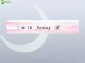 《金版新学案》高考英语 Unit 18 Beauty复习课件 北师大版