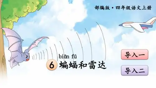 部编人教版四年级语文上册第6课《蝙蝠和雷达》精品课件(3)