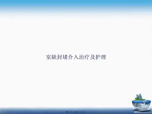 室缺封堵介入治疗及护理讲课文档