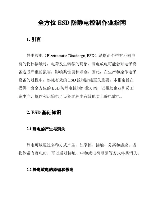 全方位ESD防静电控制作业指南