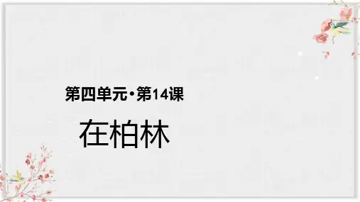 部编版六年级语文上册在柏林公开课件