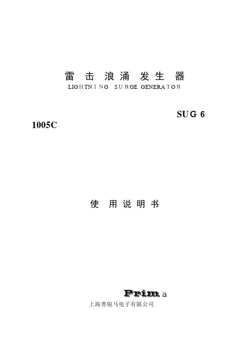 自-SUG61005C6KV三相五线产品说明书 