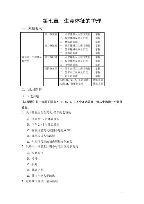 7章  生命体征的护理