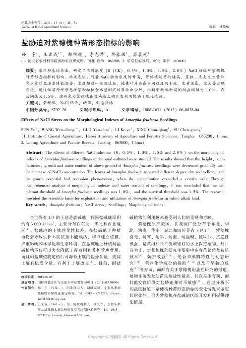 7806262_盐胁迫对紫穗槐种苗形态指标的影响
