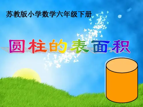 苏教版小学数学六年级下册圆柱的侧面积和表面积ppt课件