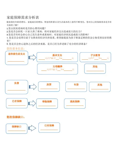 家庭收入支出表