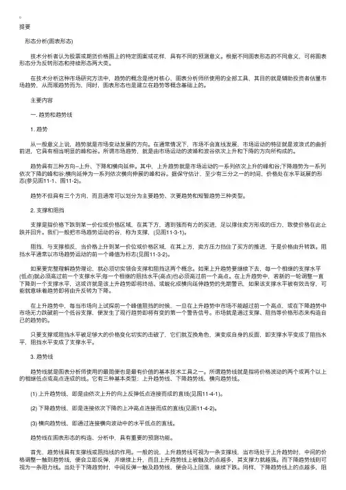 证券投资分析基础知识：形态分析