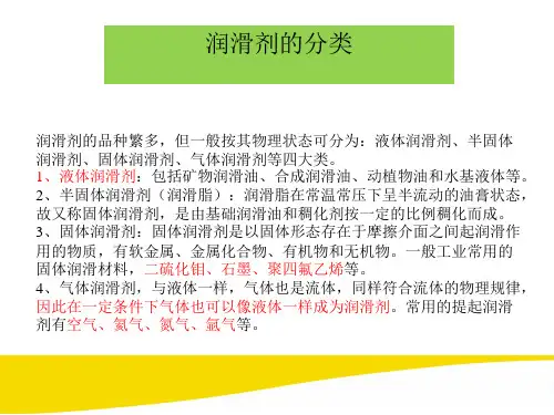 润滑油基础知识培训实用篇