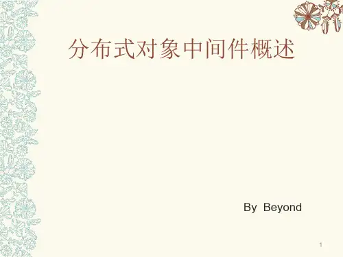 分布式对象中间件概述ppt课件