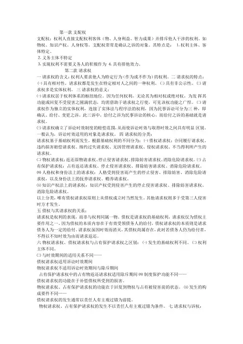 司考笔记2