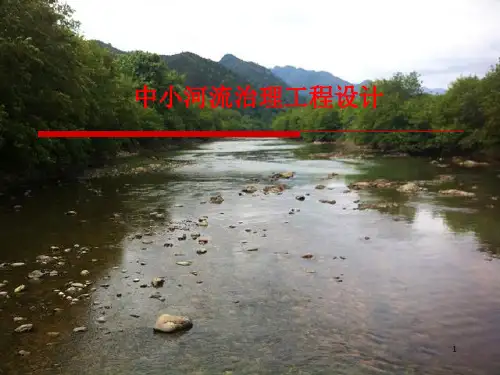 中小河流治理工程设计PPT课件