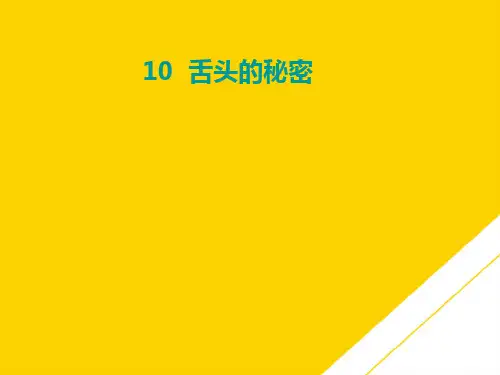 一级下册语文课件-第课《舌头的秘密》｜湘教版ppt文档