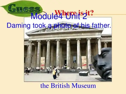 外研版三起五年级上册Module3Unit 2 Daming took a photo of his father .课件