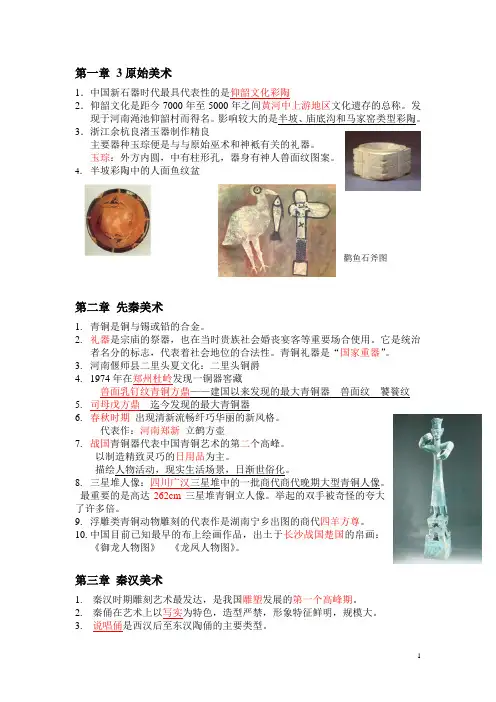 中外美术史简明图文_复习资料整合