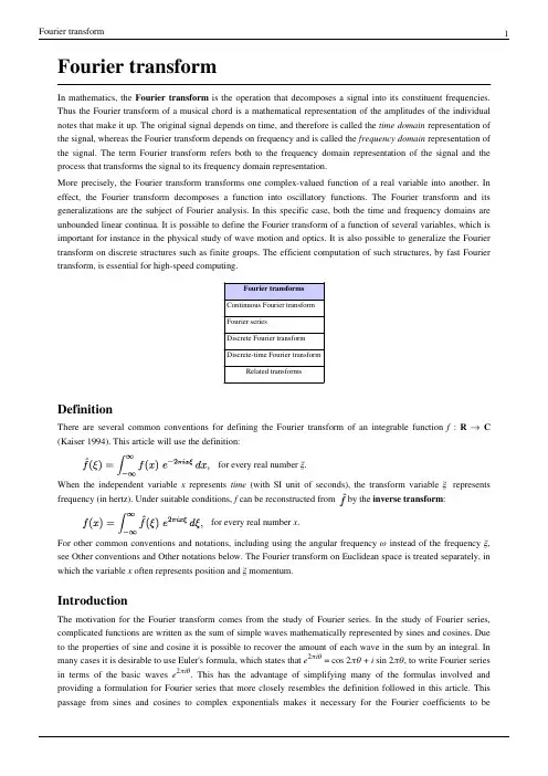 Fourier Transform