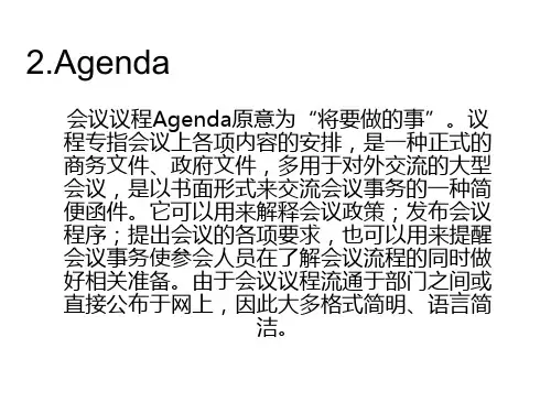 Agenda