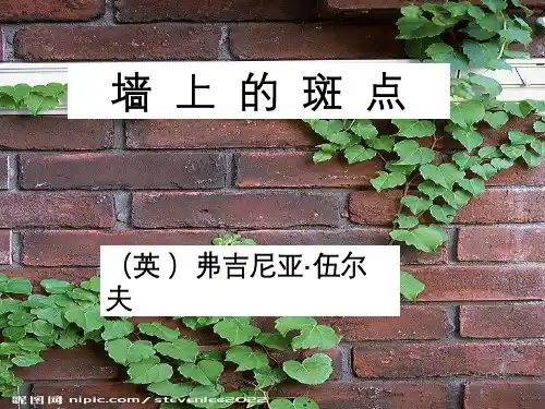 外国文学鉴赏《墙 上 的 斑 点》