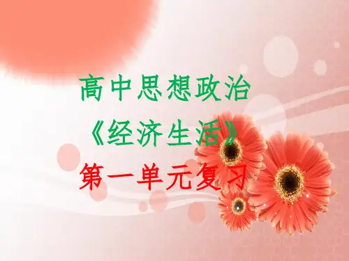 经济生活第一单元复习PPT课件