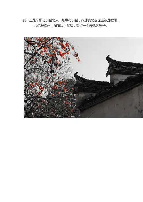 无梦到徽州