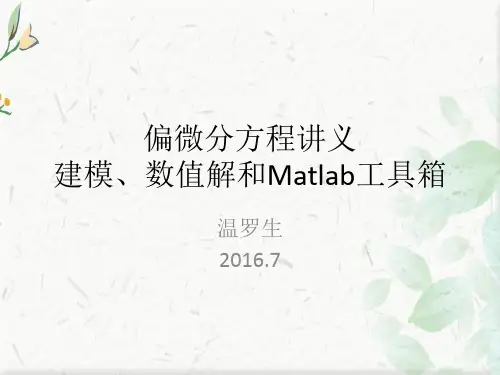 偏微分方程ppt 下载