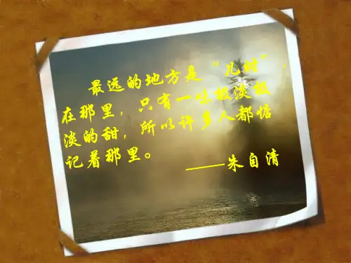 我的童年-(完美版)ppt