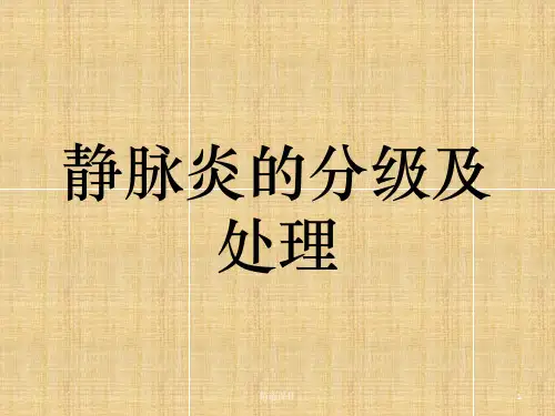 静脉炎的分级及处理ppt课件