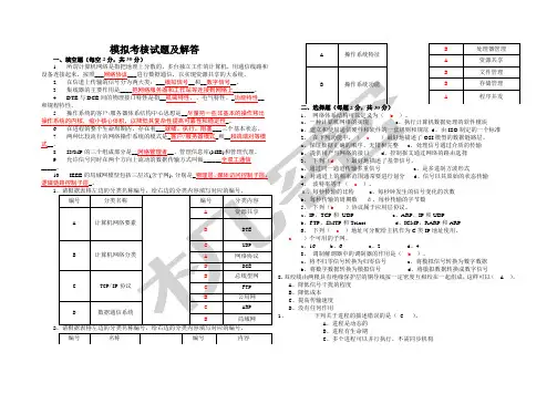 《网络实用技术基础》期末复习