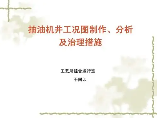 抽油机井工况图制作、分析及治理措施