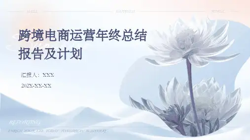 跨境电商运营年终总结报告及计划PPT