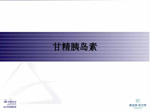 甘精胰岛素ppt课件