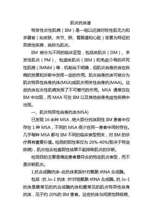 肌炎抗体谱