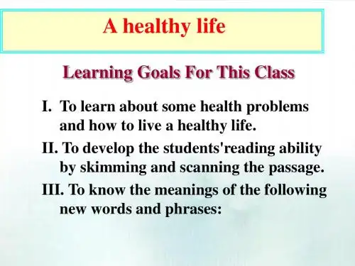 _unit_3《A_healthy_life》