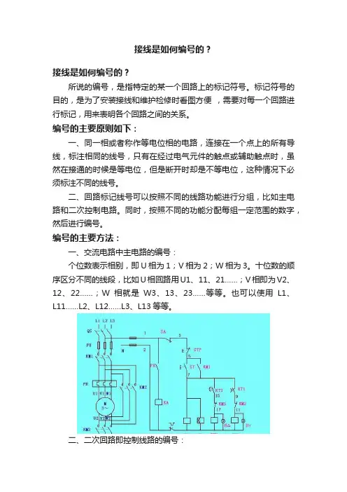接线是如何编号的？