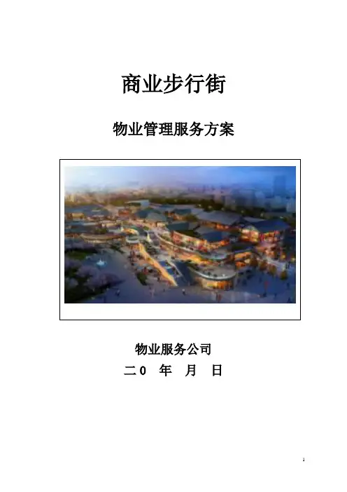 商业步行街物业管理服务方案 (终稿)