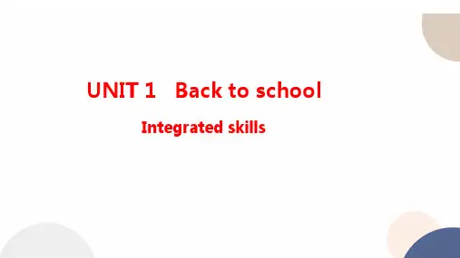 +Unit+1+Integrated+skills+课件-2021-2022学年高中英语牛津译林版