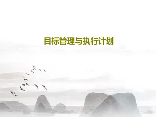 目标管理与执行计划36页PPT