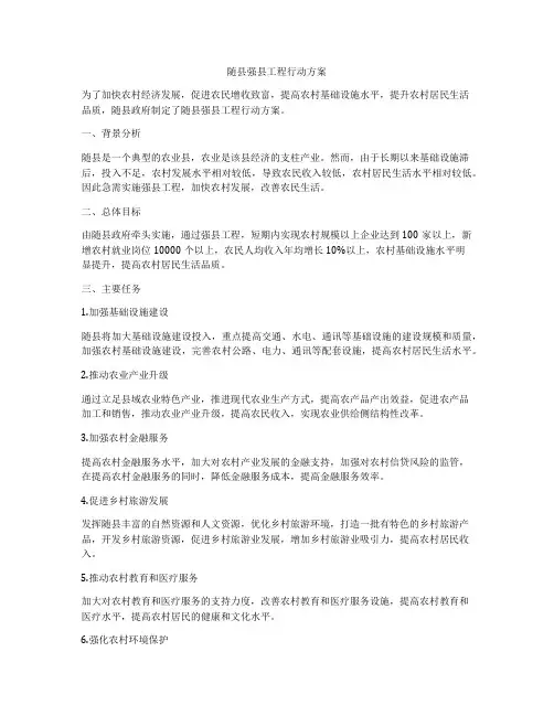 随县强县工程行动方案