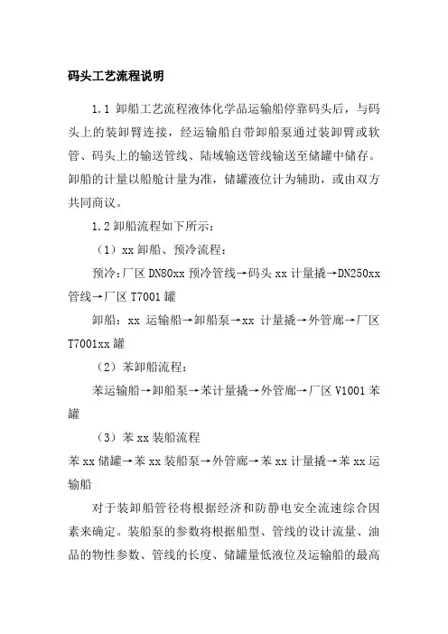 码头工艺流程说明