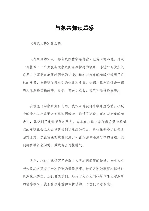 与象共舞读后感