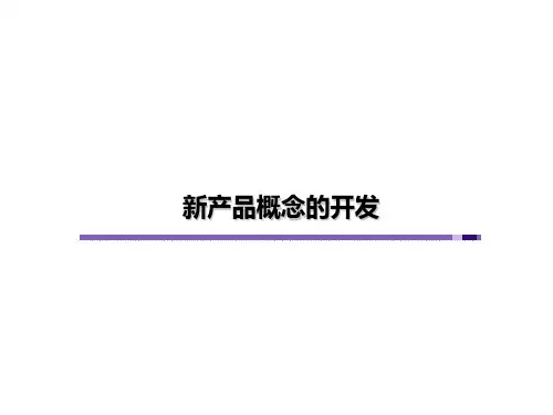 市场调研—产品概念开发(PPT 36页)
