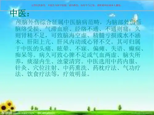 头部外伤病的护理查房课件