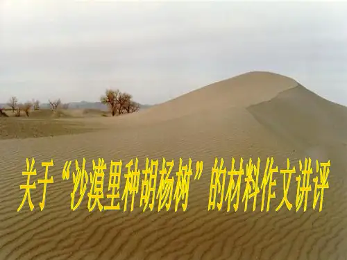 材料作文讲评(审题立意及例文)公开课课件