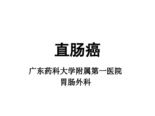 直肠癌-直肠肛管疾病-PPT课件(文库推荐)