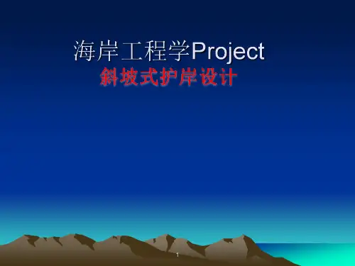 海岸工程设计 斜坡式护岸设计