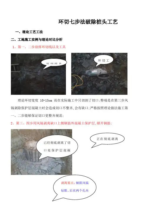 环切七步法破除桩头工艺