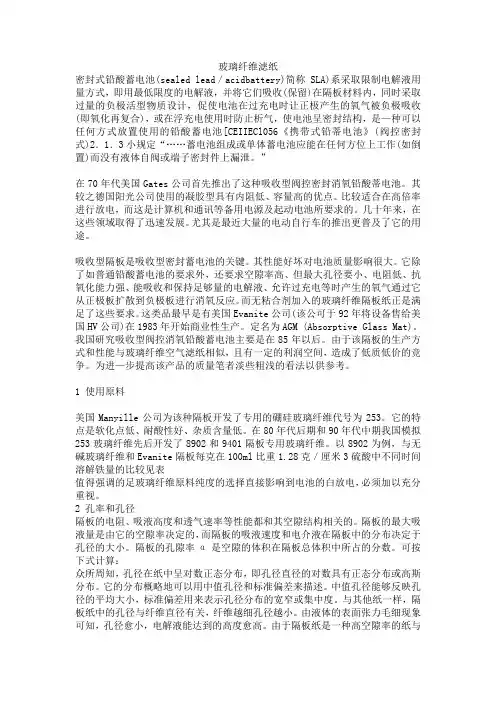 玻璃纤维滤纸