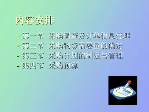 采购计划与预算管理