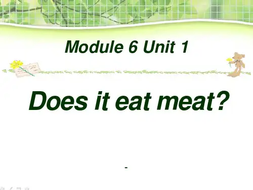 202X秋外研版七上Unit1《Does it eat meat》ppt课件3