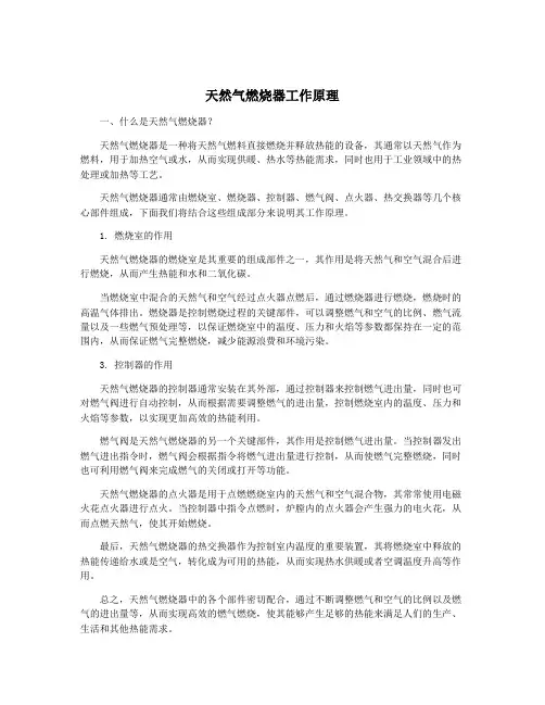 天然气燃烧器工作原理